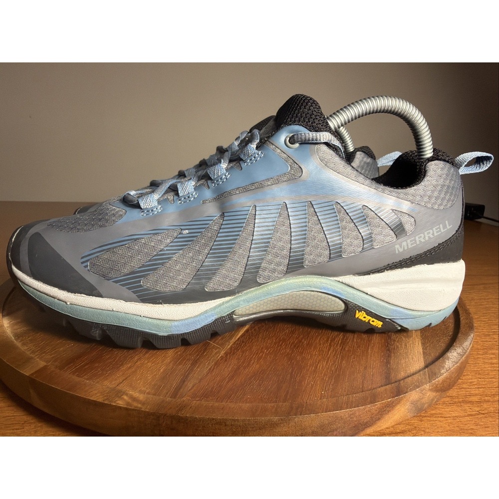Merrell Siren Edge 3 Womens 9 Gray Blue Outdoor Hiking Sneaker J034434